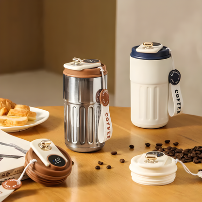 Insulated Smart Water Bottle with Temperature Control - Fesara