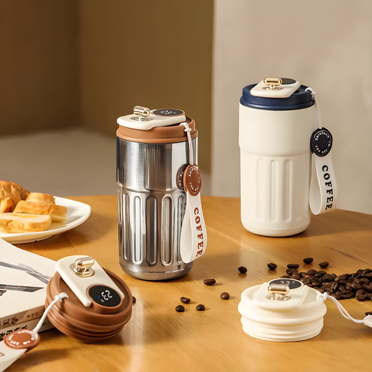 Insulated Smart Water Bottle with Temperature Control - Fesara