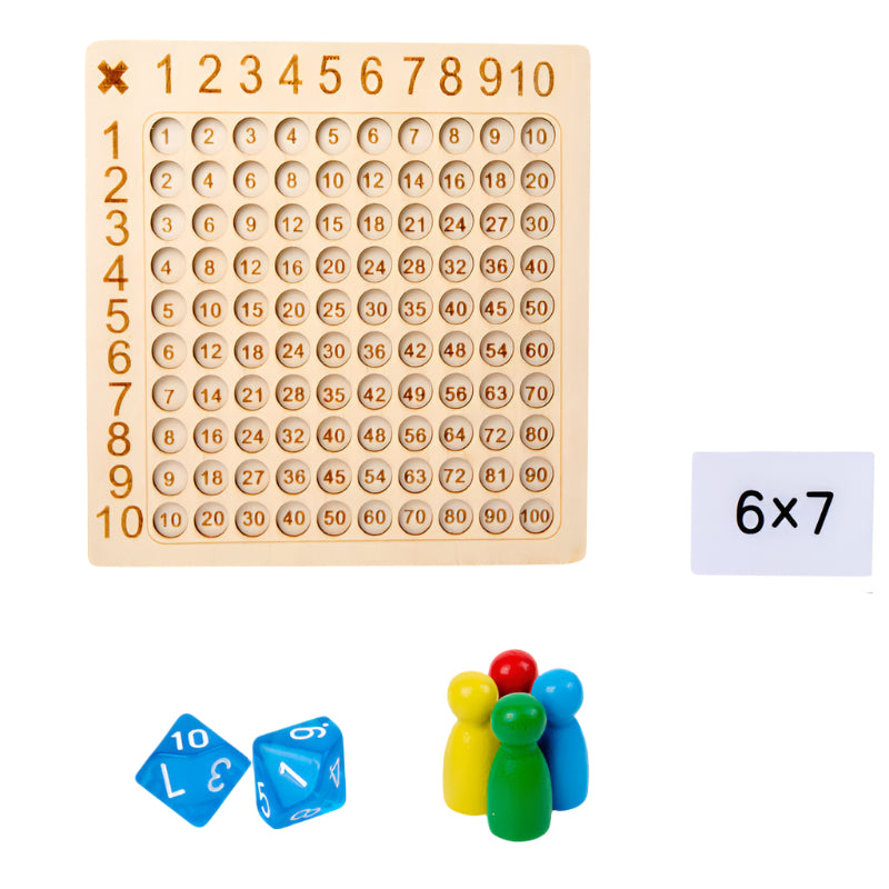 Educational Wooden Math Board for Kids - Fesara