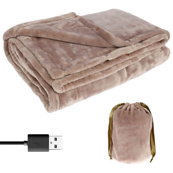 Cozy USB Powered Soft Heated Blanket - Fesara