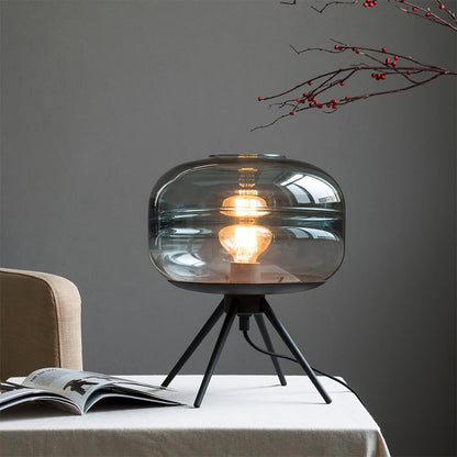Bright Glass Desk Lamp with Soft LED Light