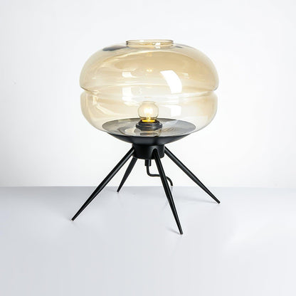 Bright Glass Desk Lamp with Soft LED Light
