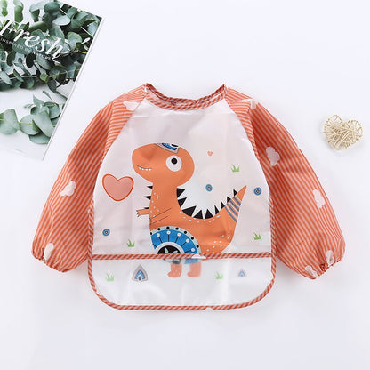 Protective Baby Long Sleeve Waterproof Bib Apron