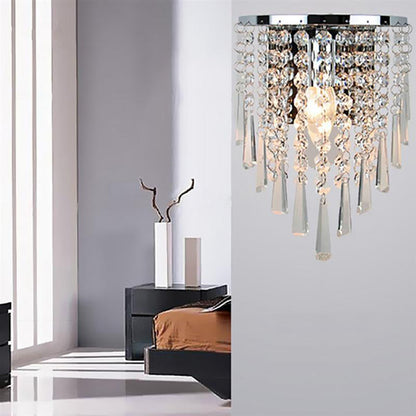 Luxury Glass Drop Crystal Wall Lights
