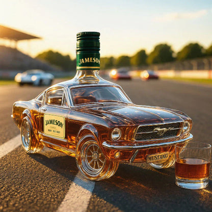 Unique Bronco Engraved Whiskey Decanter