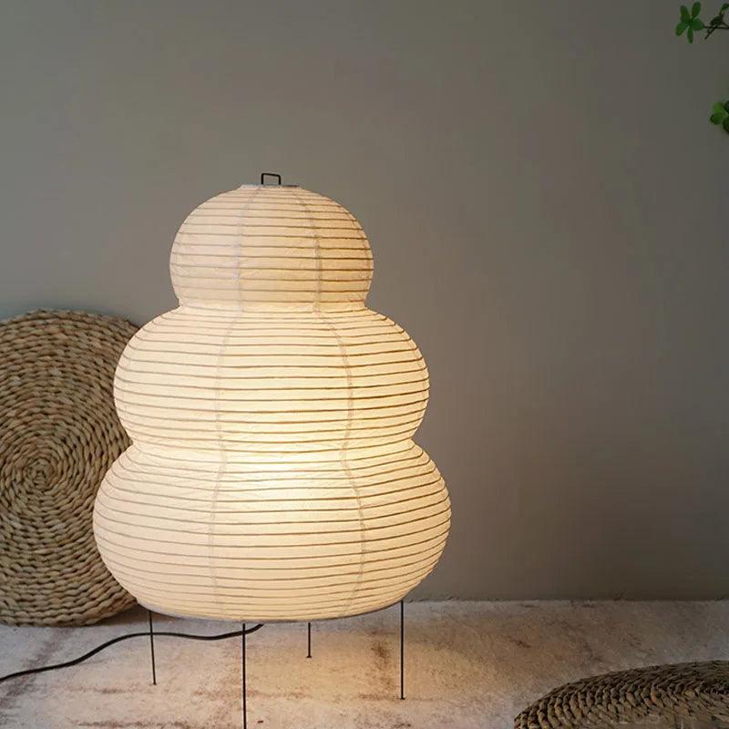 Warm Ambient Japanese Style Paper Lamp