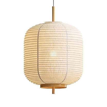 Asian Style Paper Shade Hanging Light - Fesara