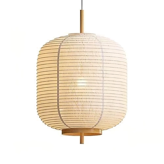 Asian Style Paper Shade Hanging Light - Fesara