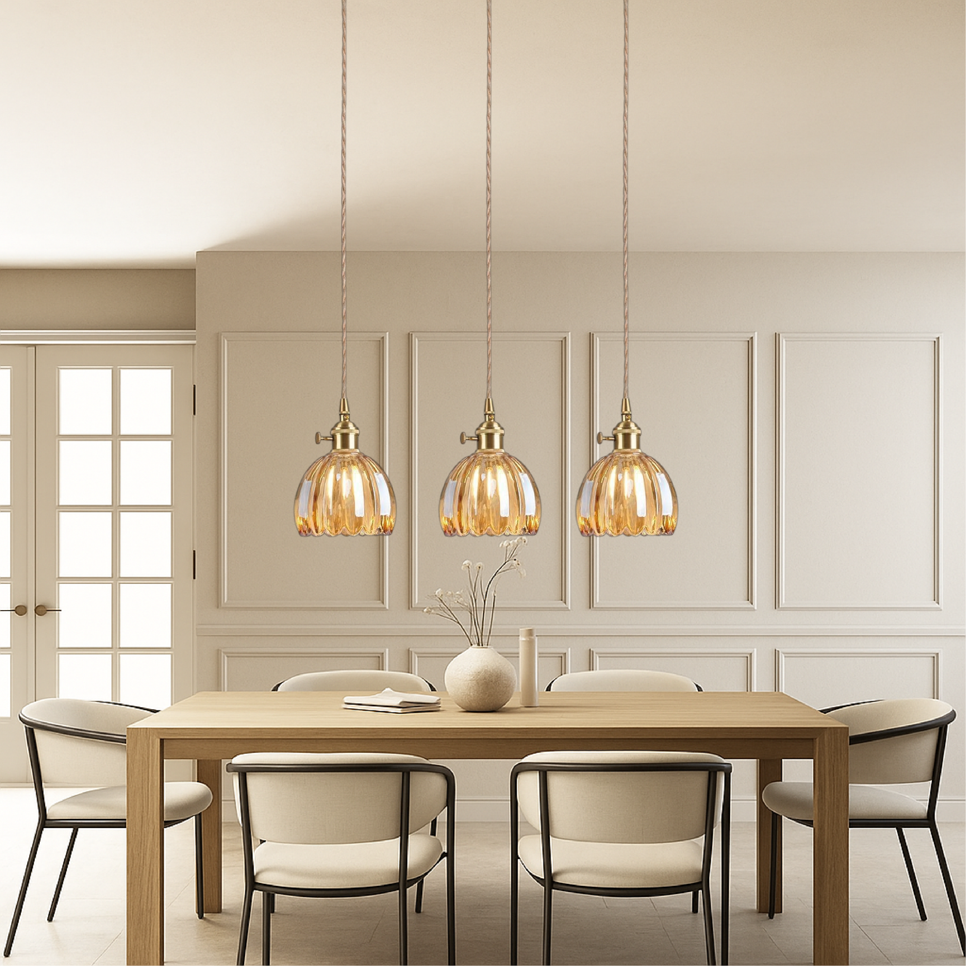 Japanese glass pendant lamp 2