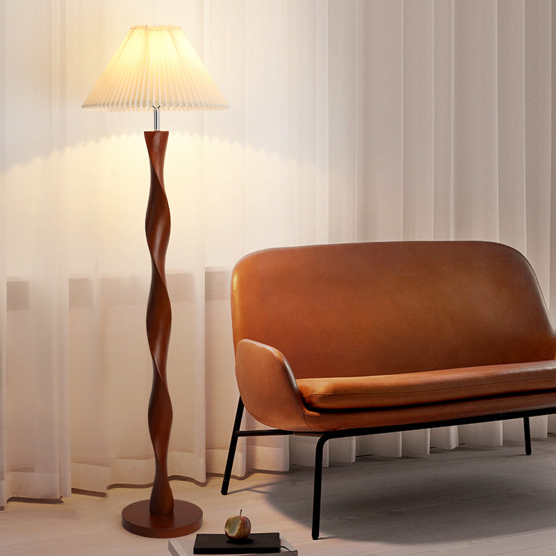 Japanese walnut floor lamp 3