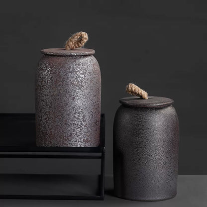 Traditional Ceramic Tea Storage Jars
