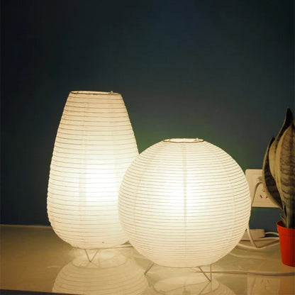 Traditional Rice Paper Table Lamp - Fesara