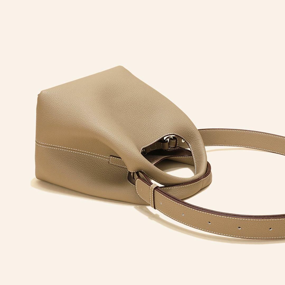 Classic Real Leather Ladies Shoulder Handbag