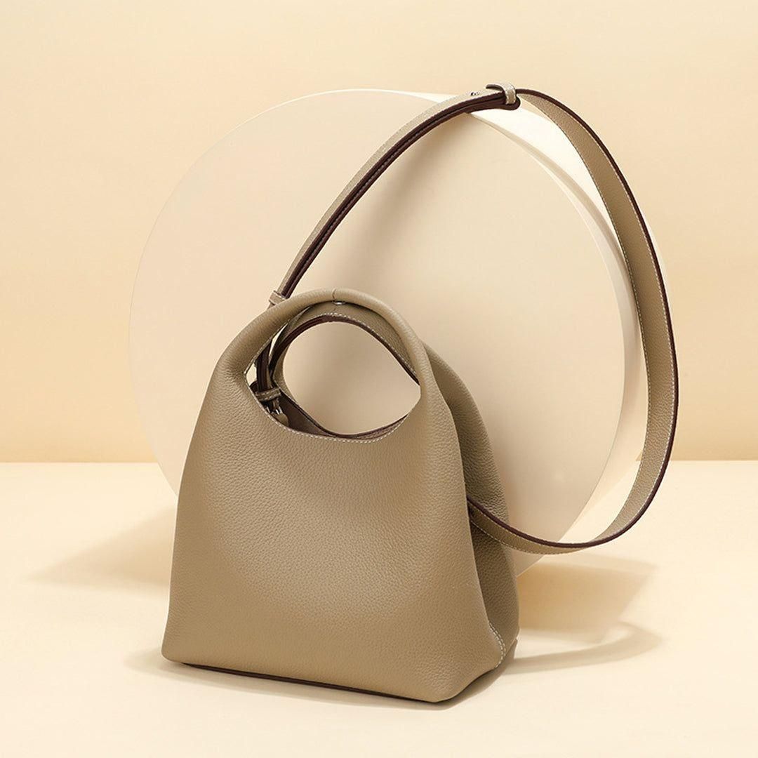 Classic Real Leather Ladies Shoulder Handbag