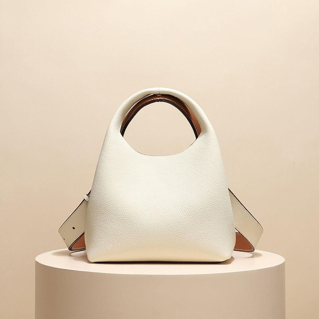 Classic Real Leather Ladies Shoulder Handbag