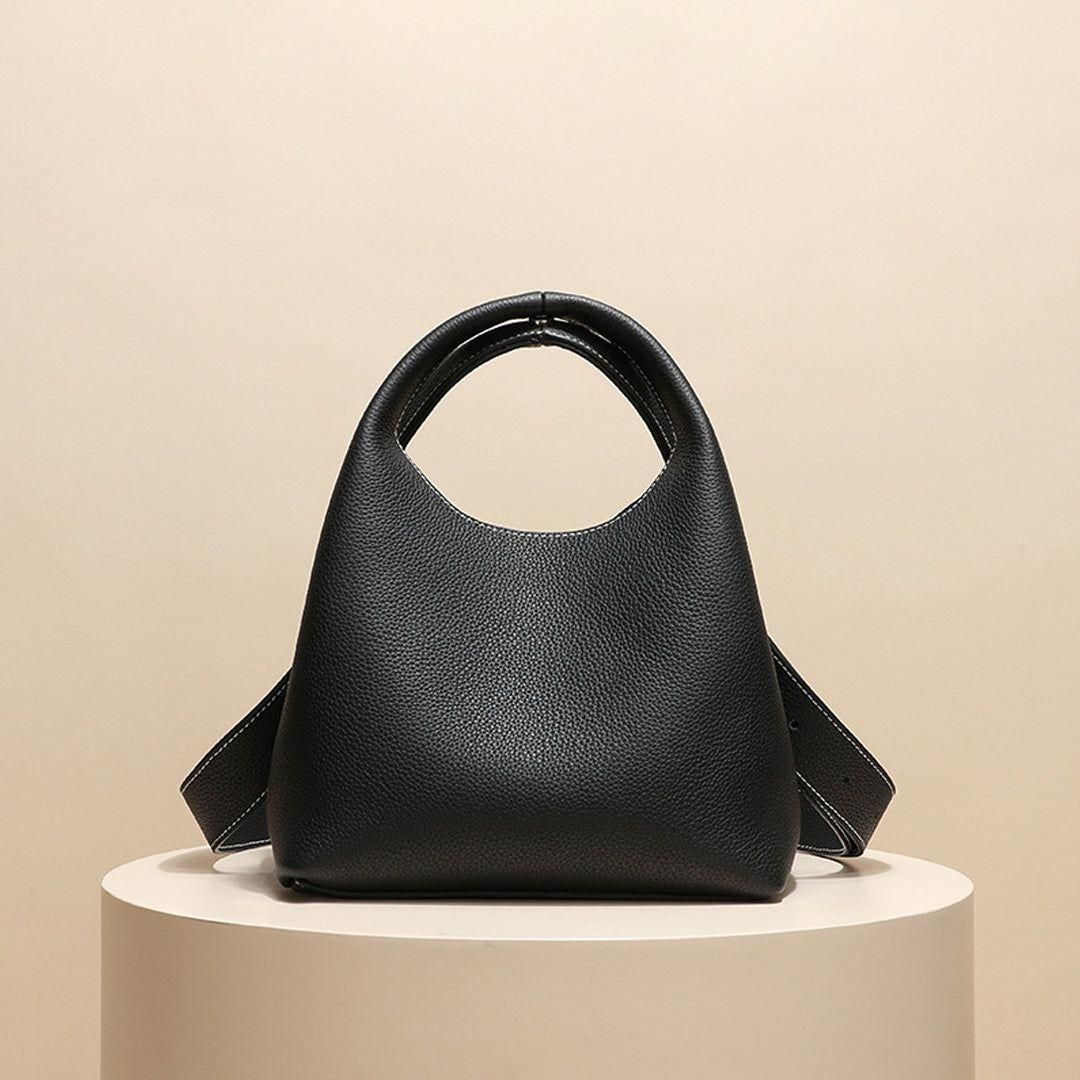 Classic Real Leather Ladies Shoulder Handbag