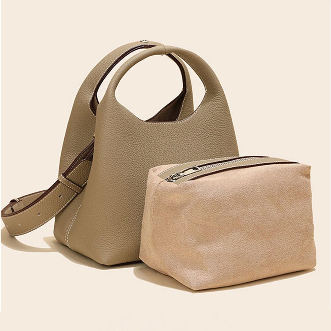 Classic Real Leather Ladies Shoulder Handbag