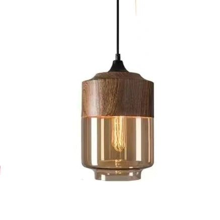 Elegant Glass Pendant Light Adjustable Hanging Lamp