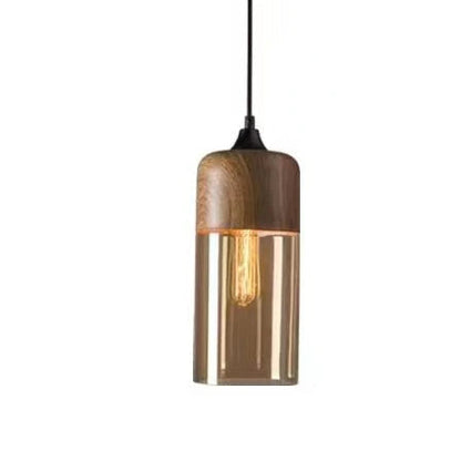 Elegant Glass Pendant Light Adjustable Hanging Lamp