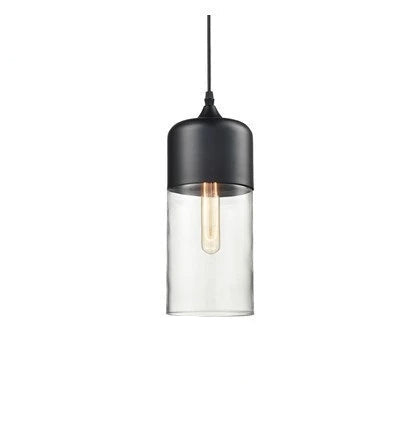 Elegant Glass Pendant Light Adjustable Hanging Lamp