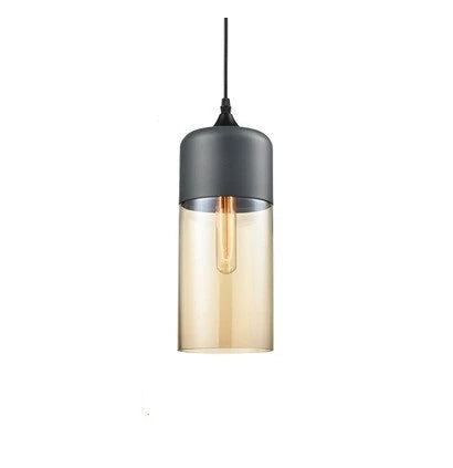 Elegant Glass Pendant Light Adjustable Hanging Lamp