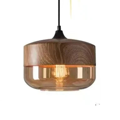 Elegant Glass Pendant Light Adjustable Hanging Lamp