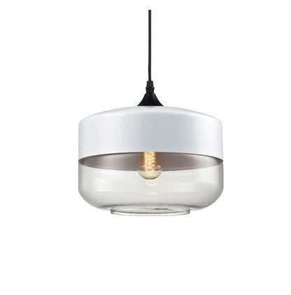 Elegant Glass Pendant Light Adjustable Hanging Lamp