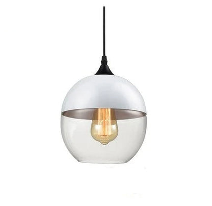 Elegant Glass Pendant Light Adjustable Hanging Lamp