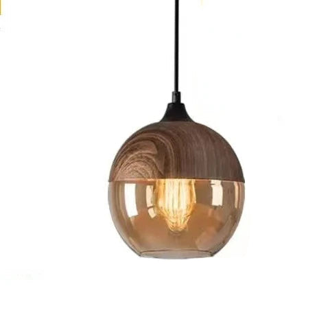 Elegant Glass Pendant Light Adjustable Hanging Lamp