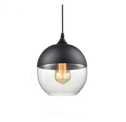 Elegant Glass Pendant Light Adjustable Hanging Lamp