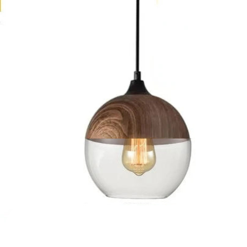 Elegant Glass Pendant Light Adjustable Hanging Lamp