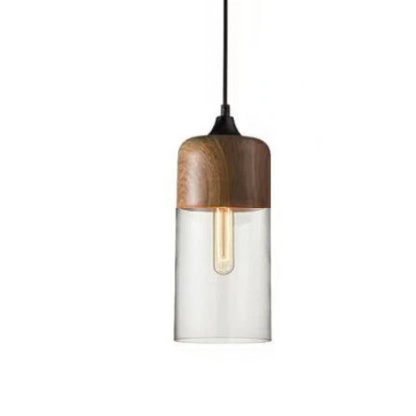 Elegant Glass Pendant Light Adjustable Hanging Lamp