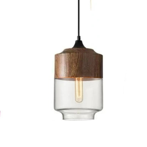Elegant Glass Pendant Light Adjustable Hanging Lamp
