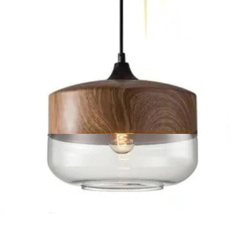 Elegant Glass Pendant Light Adjustable Hanging Lamp