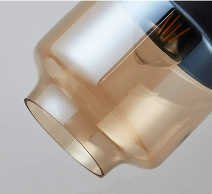 Elegant Glass Pendant Light Adjustable Hanging Lamp