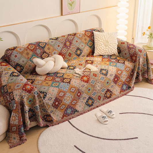 Luxury Antique Patterned Sofa Slipcover - Fesara