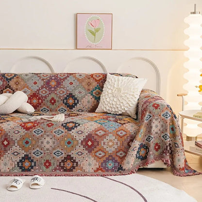 Luxury Antique Patterned Sofa Slipcover