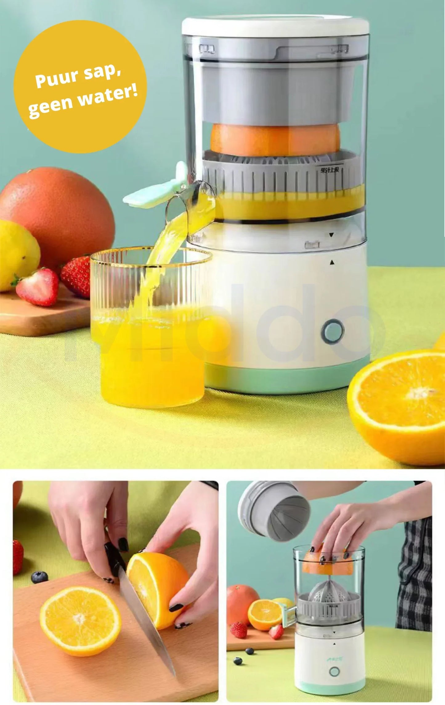 Easy Electric Citrus Juicer with Built-in Container