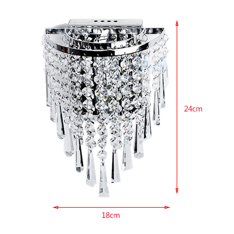 Luxury Glass Drop Crystal Wall Lights