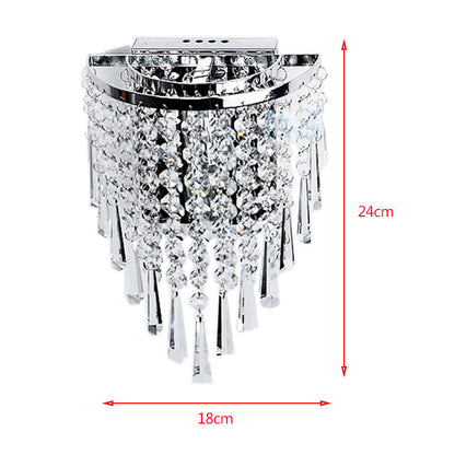 Luxury Glass Drop Crystal Wall Lights