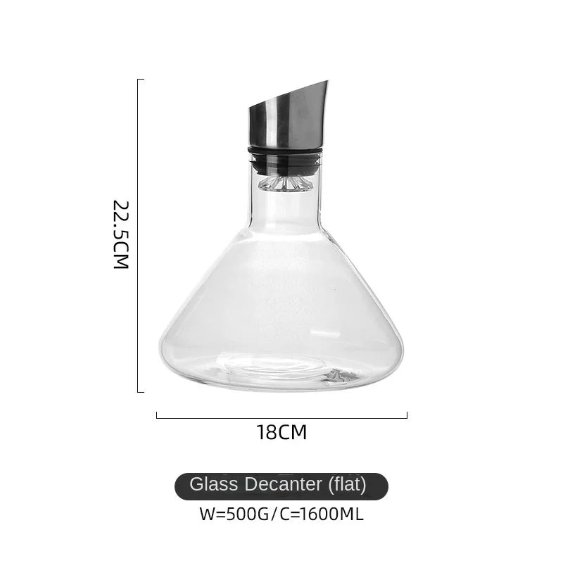 Luxurious Crystal Glass Wine Decanter - Fesara