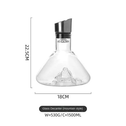 Luxurious Crystal Glass Wine Decanter