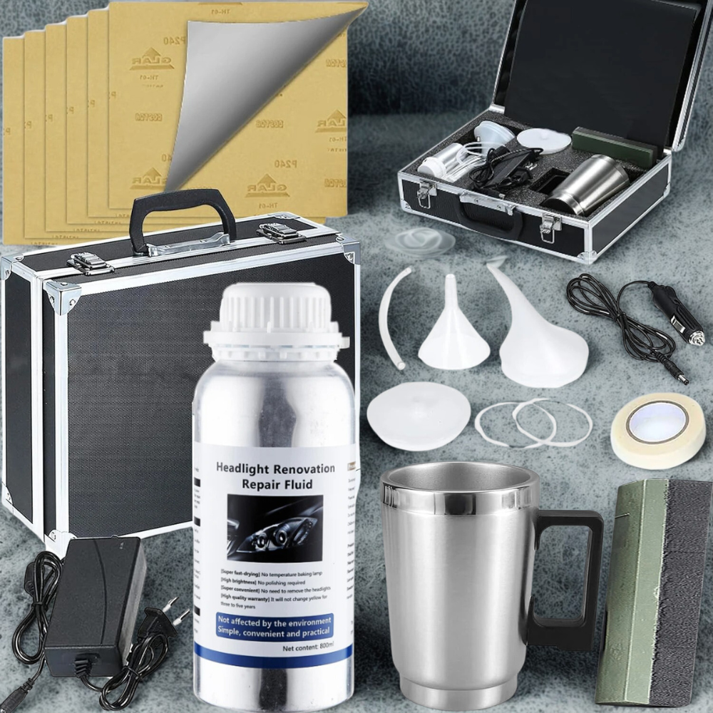Premium Car Headlight Refurbish Kit