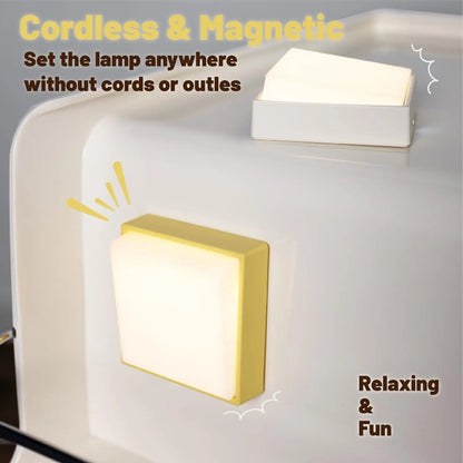 Portable LED Night Lamp with Timer and Magnet Base