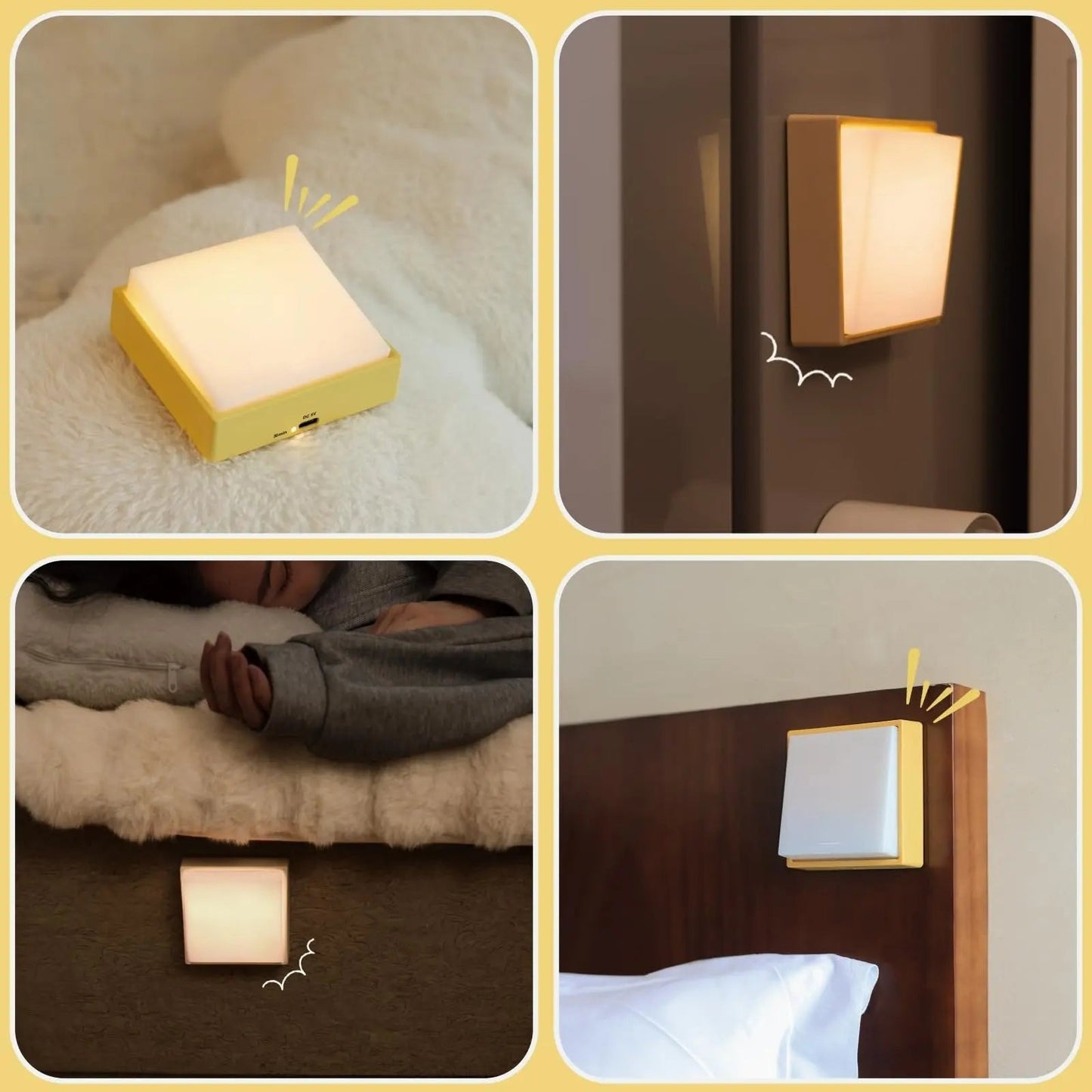 Portable LED Night Lamp with Timer and Magnet Base