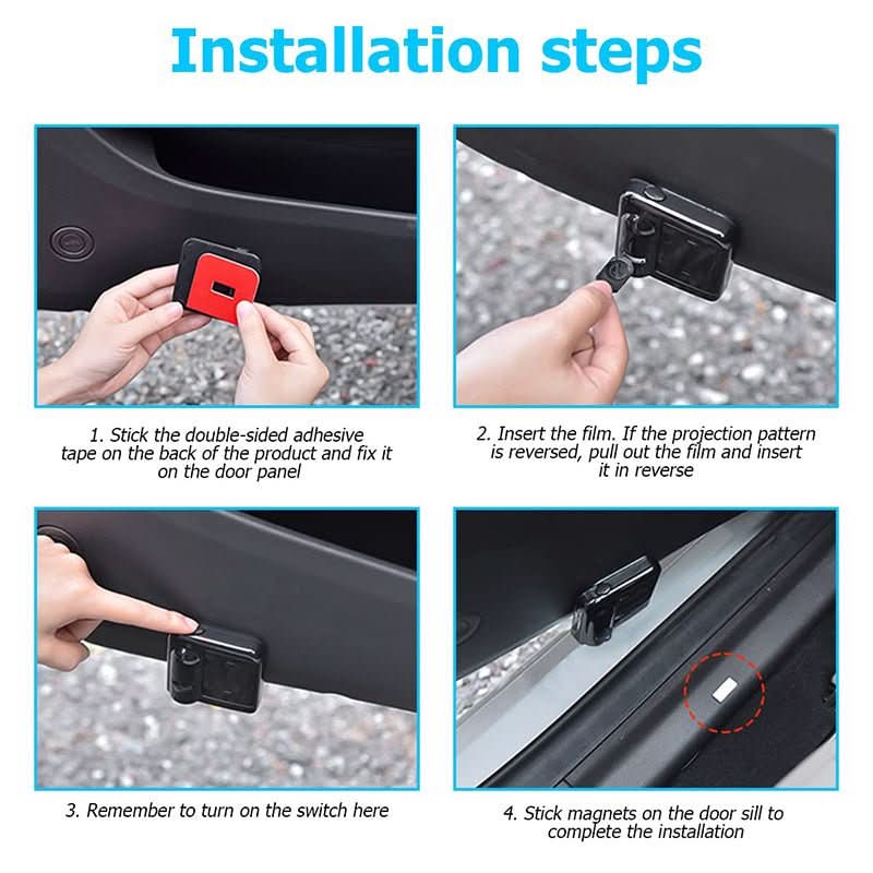 Customizable LED Car Door Lamp with Wireless Projection