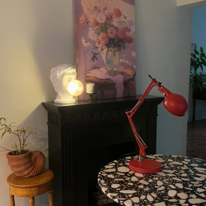 Red Glow Table Lamp
