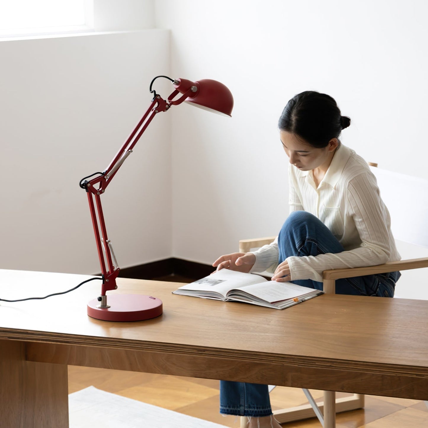 Red Glow Table Lamp
