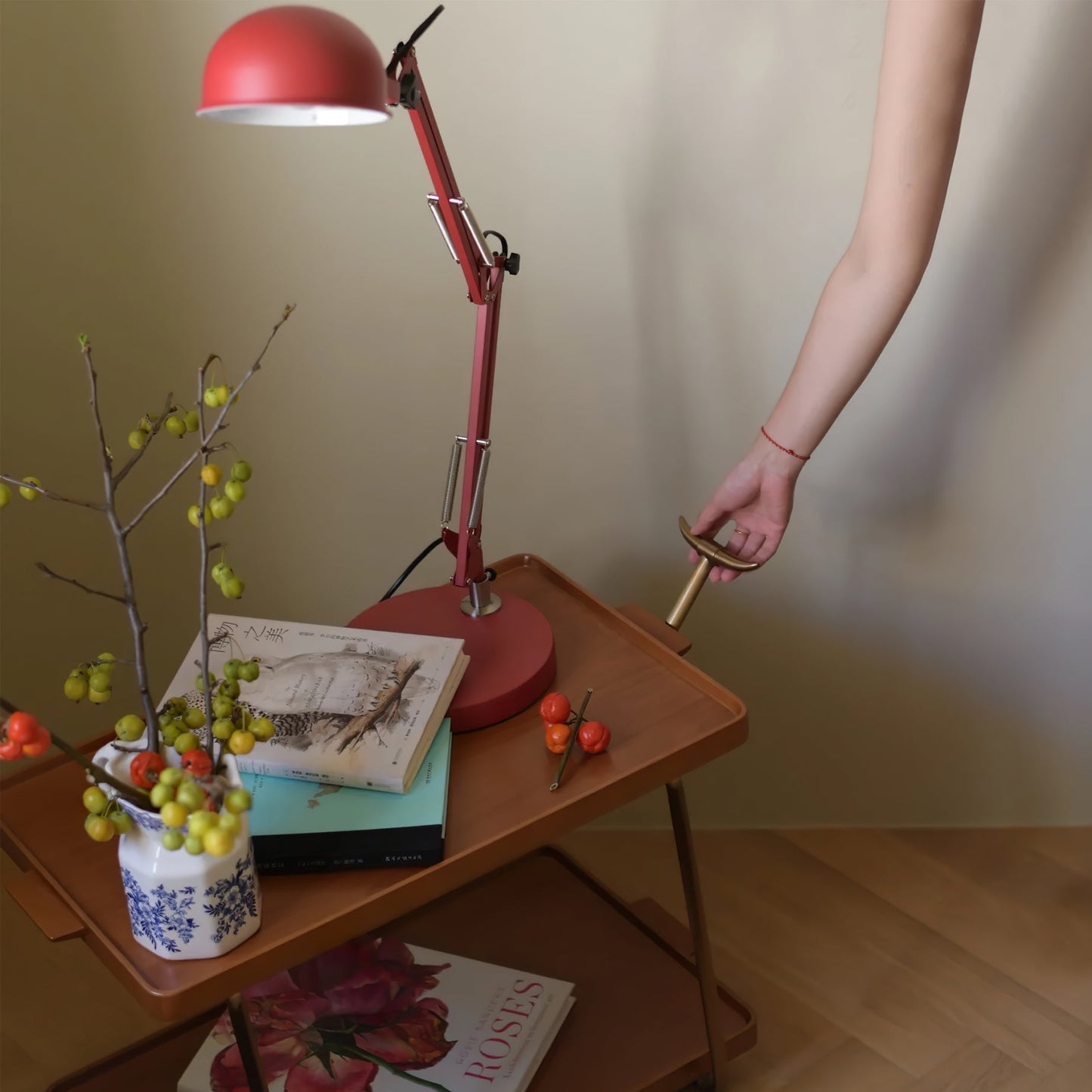 Red Glow Table Lamp