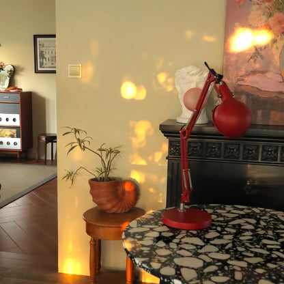 Red Glow Table Lamp